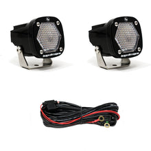 Load image into Gallery viewer, S1 Black LED Light Pod Pair (Work/Scene, Clear)